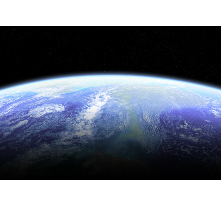 Jorden från ovan Fototapeter Rymden - Tenstickers