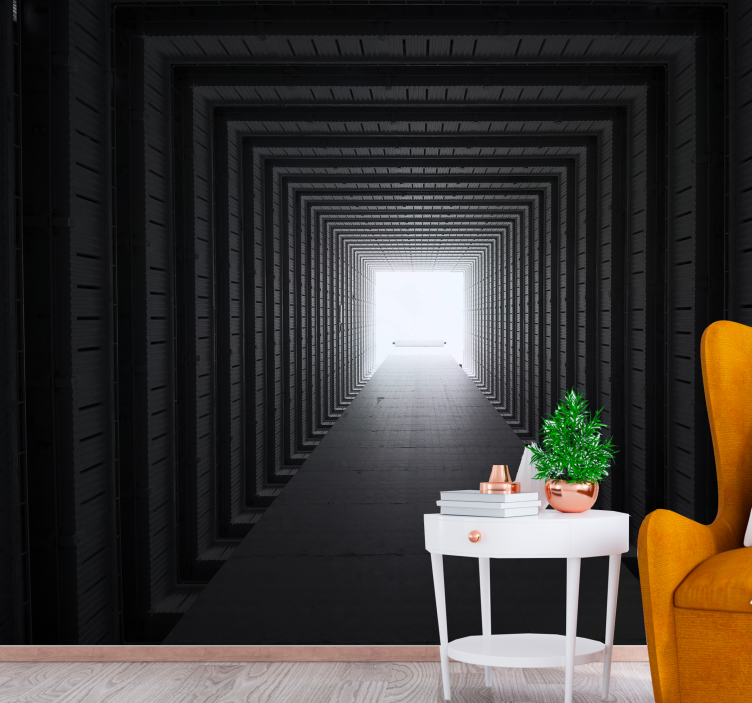 Fototapet av betongtunnel - Tenstickers