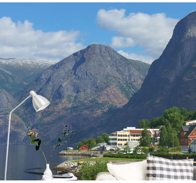 Drömmande norge landskap natur fototapeta - Tenstickers