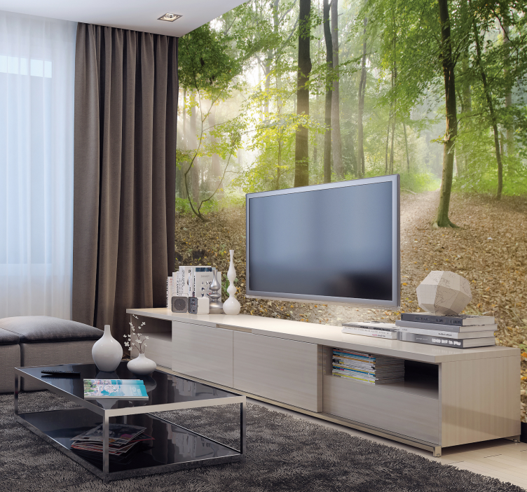 Fantastisk skog fototapet - Tenstickers