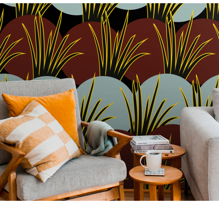 Färgstark djungelskog fototapeta - Tenstickers