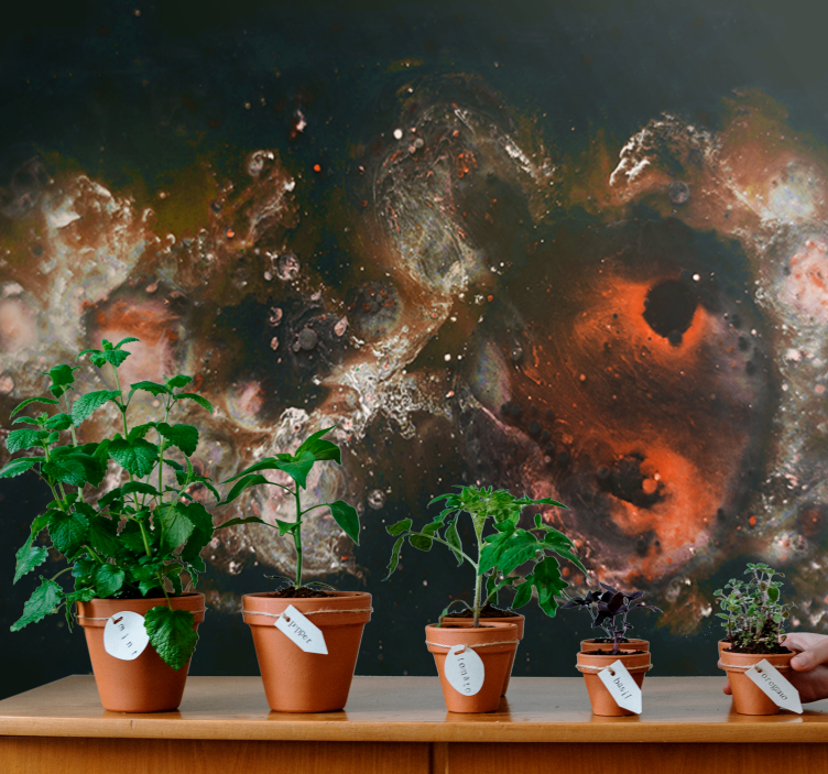 Fototapeter abstrakt celestial fluid mönster - Tenstickers