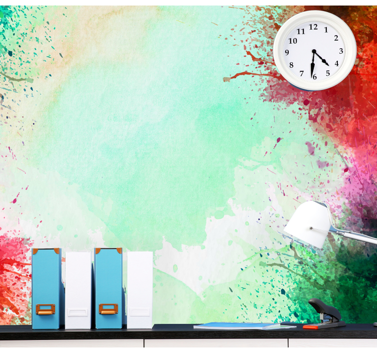 Fototapeter abstrakt färgglada splashmotiv - Tenstickers
