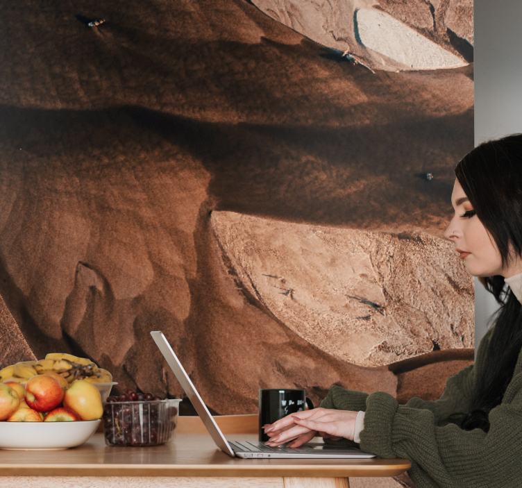 Fototapeter abstrakt texturerade sandmönster - Tenstickers