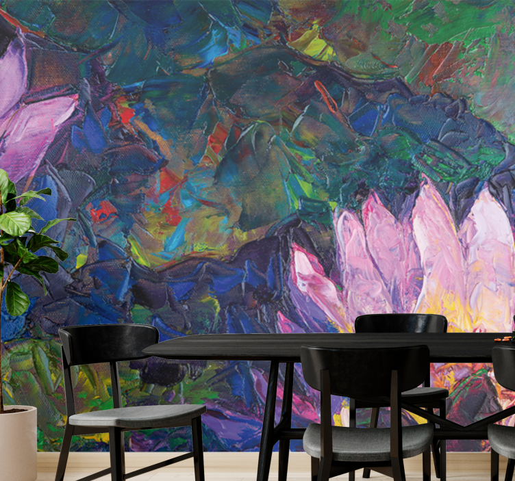 Fototapeter blommor lotusblomma abstrakt - Tenstickers