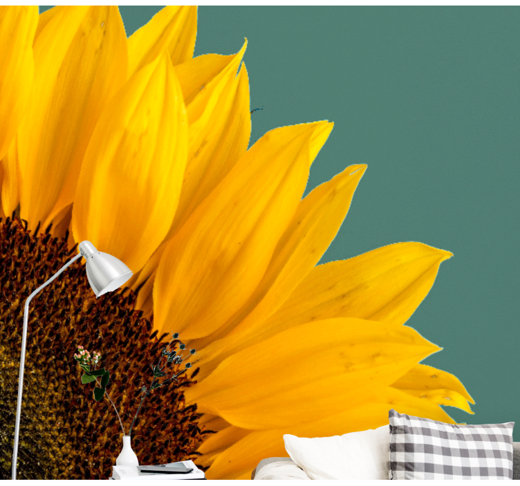 Fototapeter blommor solros närbild - Tenstickers