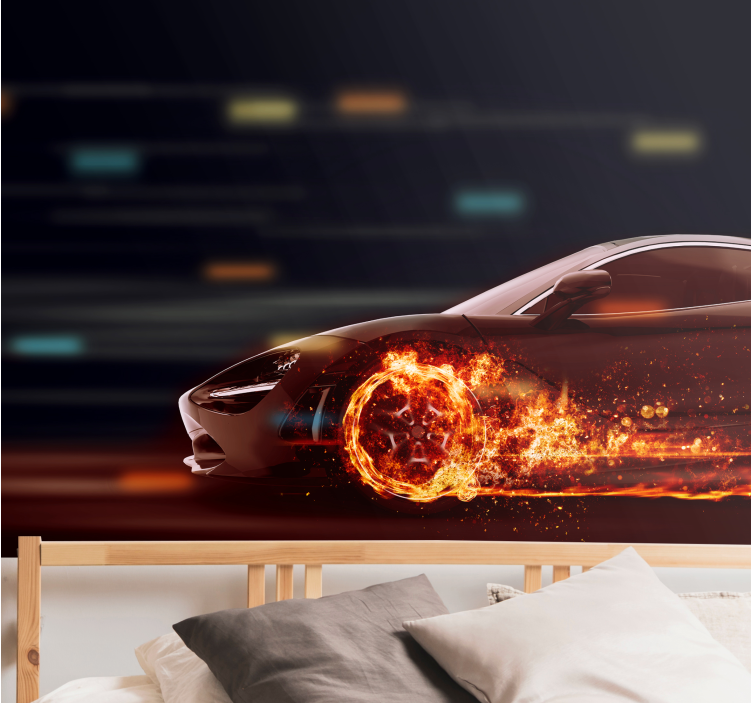 Fototapeter fordon dynamisk racing rörelse - Tenstickers