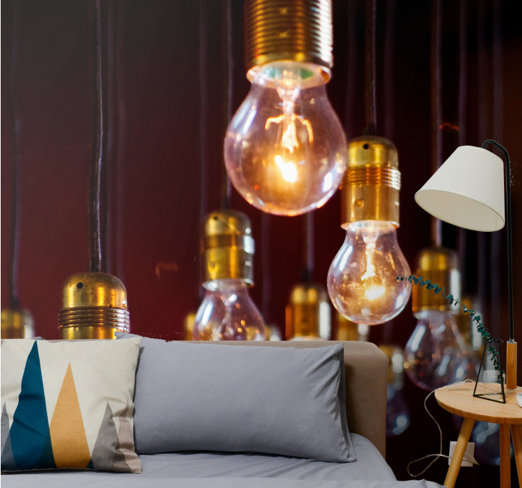 Fototapeter fordon edison glödlampa kluster - Tenstickers