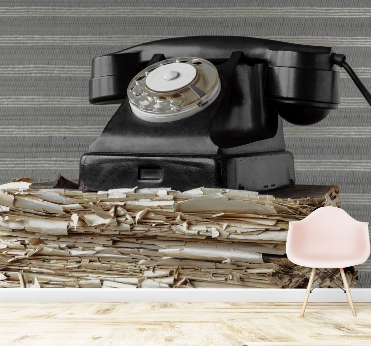 Fototapeter fordon vintage telefon klassisk - Tenstickers