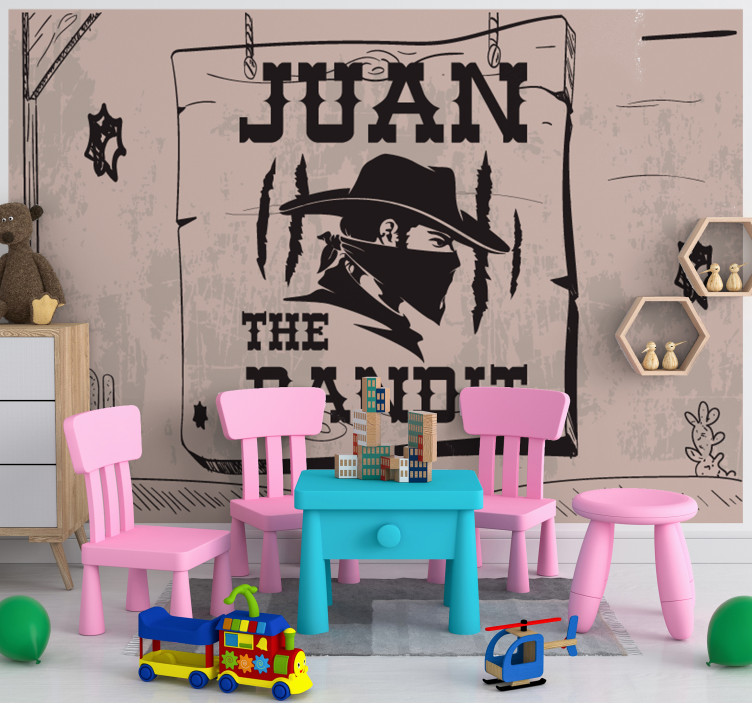 Fototapeter fraser personlig bandit tema - Tenstickers