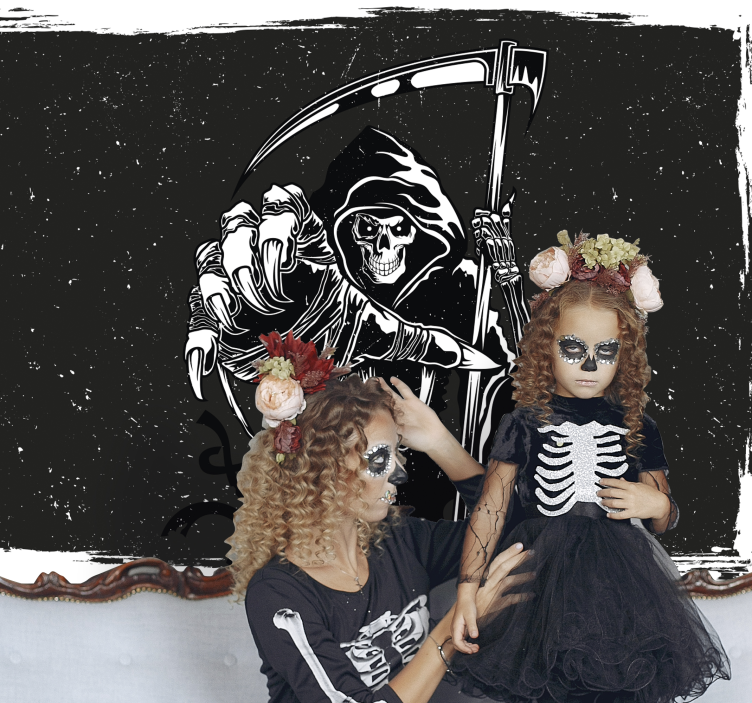 Fototapeter halloween dödens Åkare illustration - Tenstickers