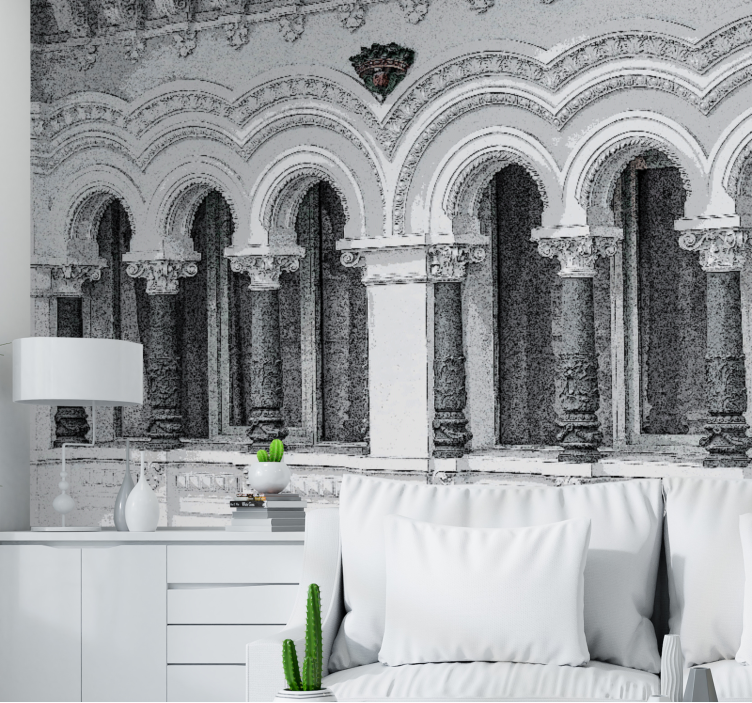 Fototapeter klassisk konst arkitektoniska valvdetaljer - Tenstickers
