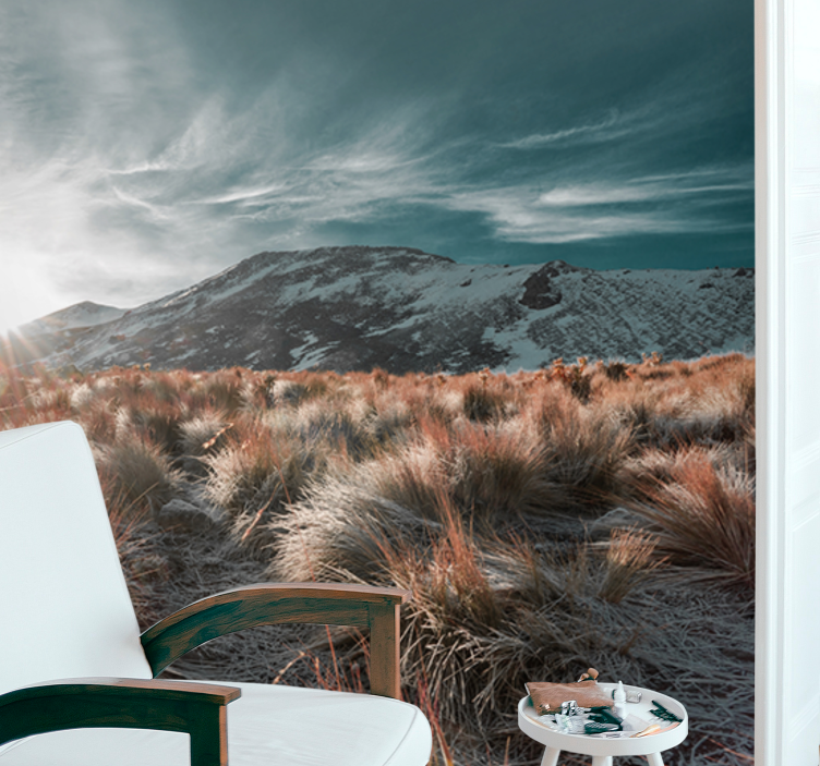 Fototapeter landskap bergssoluppgång - Tenstickers