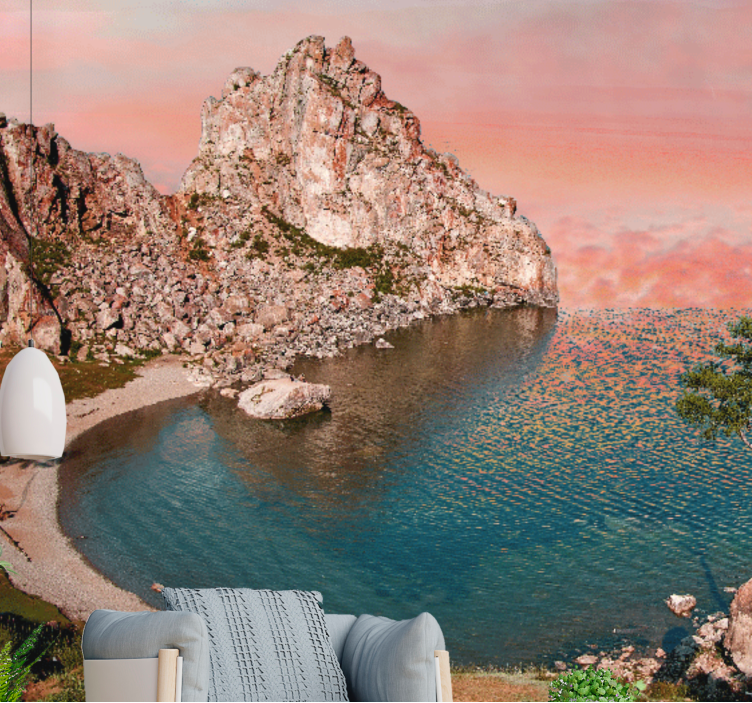 Fototapeter landskap fridfull havsperspektiv - Tenstickers