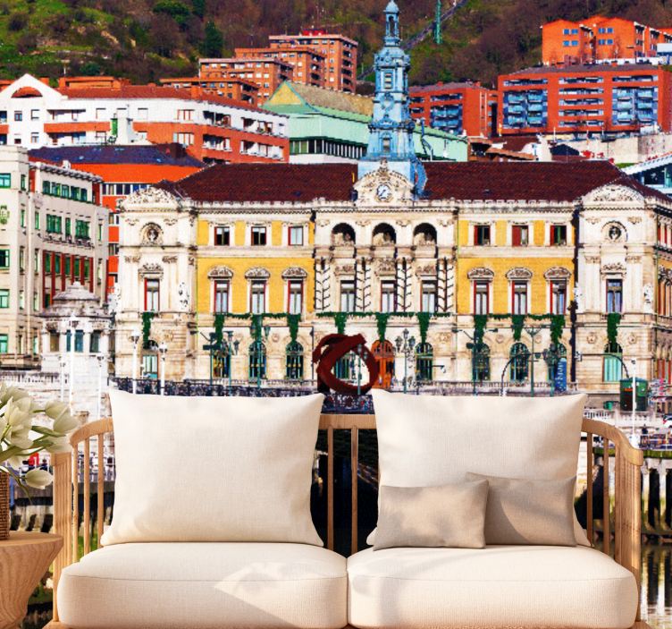 Fototapeter madrid historisk bilbao arkitektur - Tenstickers