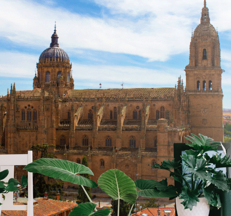 Fototapeter madrid historisk katedralutsikt - Tenstickers