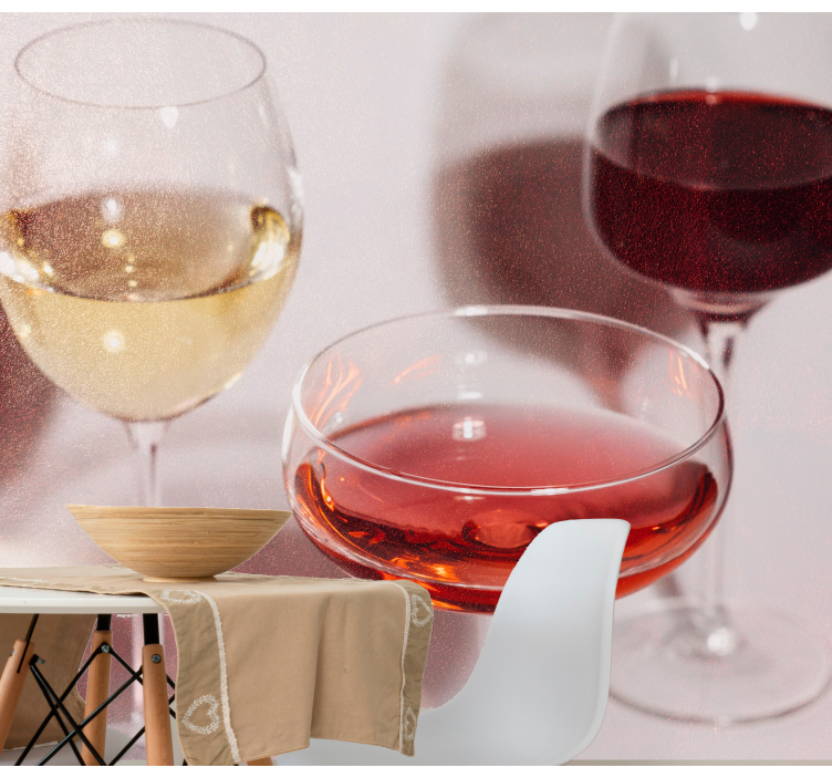 Fototapeter musik eleganta vinglas - Tenstickers