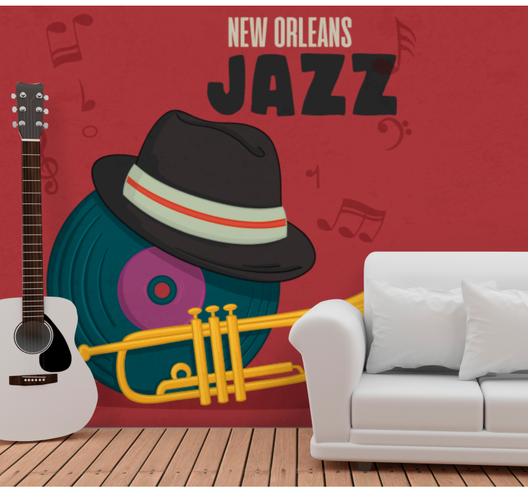 Fototapeter musik new orleans jazz - Tenstickers