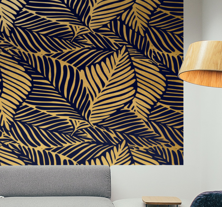 Fototapeter natur detaljerade bladmönster - Tenstickers