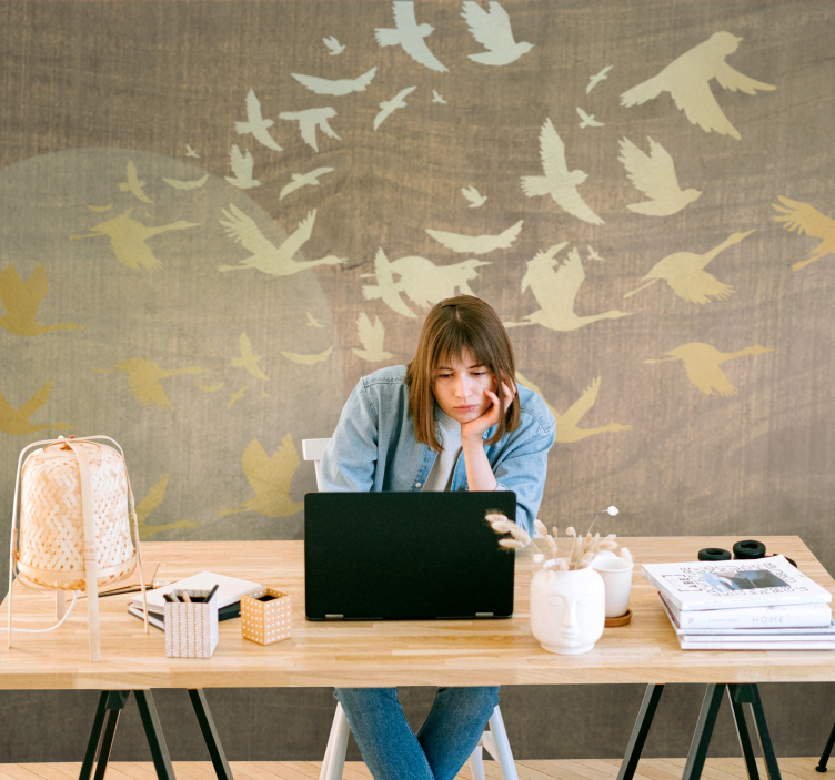 Fototapeter natur fåglar i flugt - Tenstickers