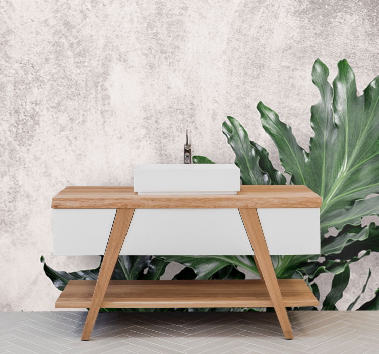 Fototapeter natur frodiga grönskande blad - Tenstickers