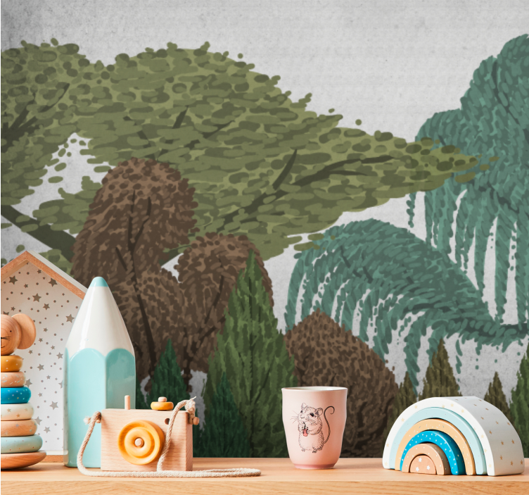 Fototapeter natur livlig lövverk scenari - Tenstickers