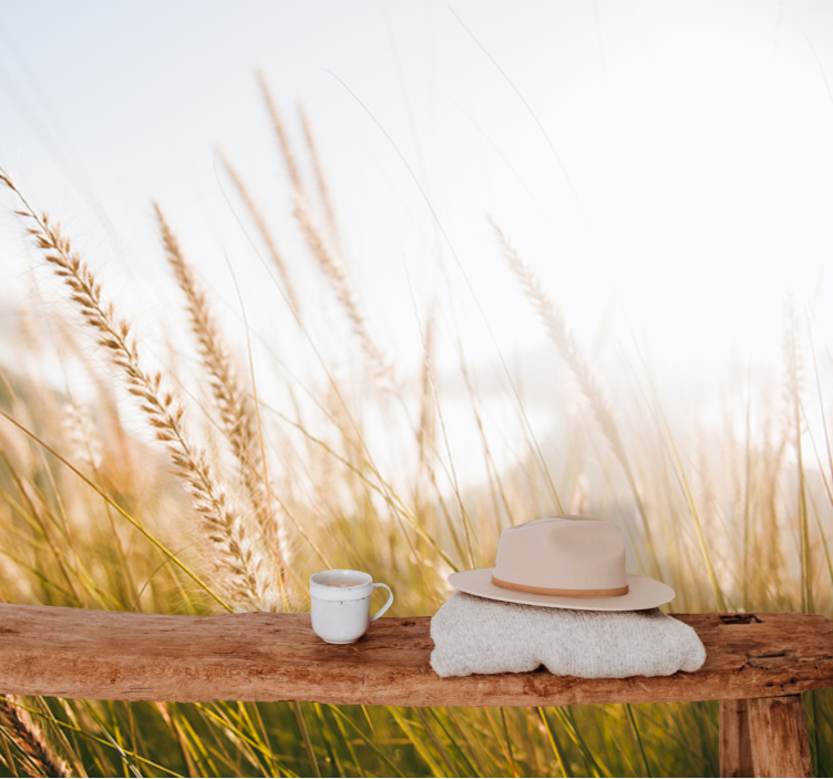 Fototapeter natur mjuka gräsvindar - Tenstickers