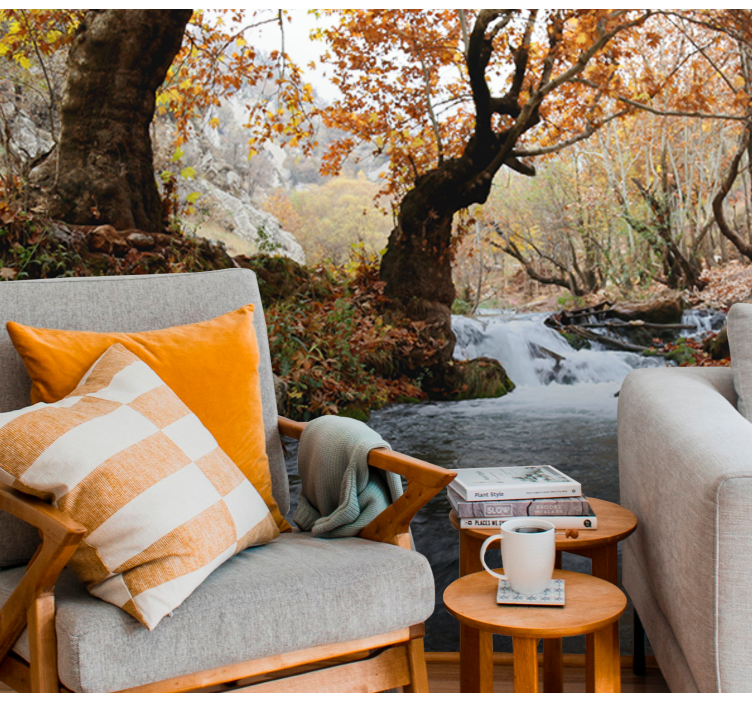 Fototapeter natur skogsbäckens lugna - Tenstickers