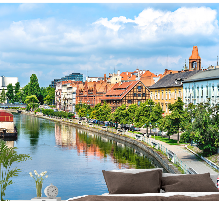 Fototapeter städer och länder arv stadslandskap refleksion - Tenstickers