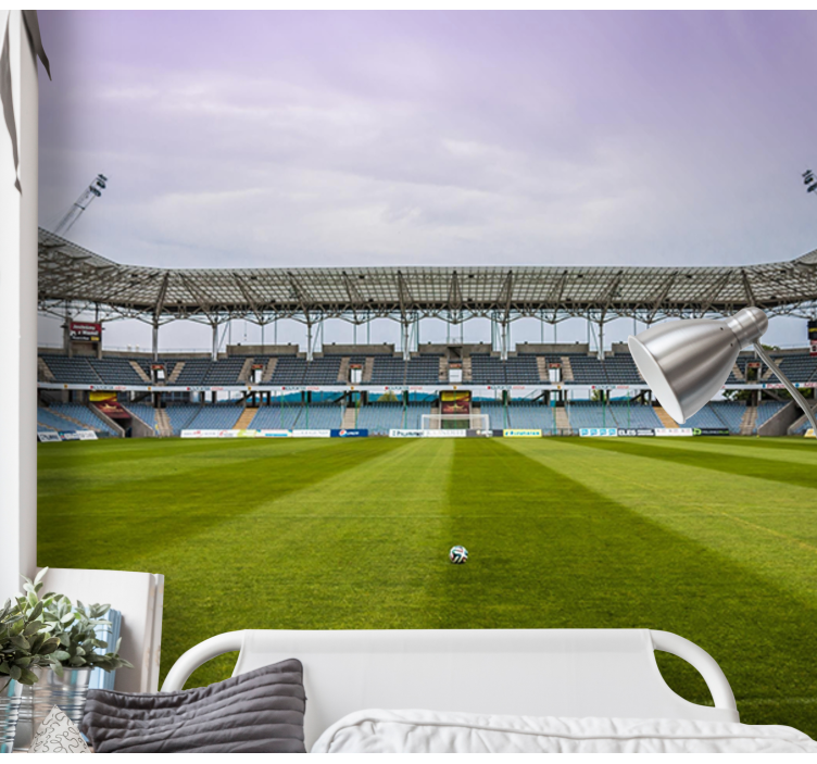 Fototapeter städer och länder fotbollsplan scen - Tenstickers