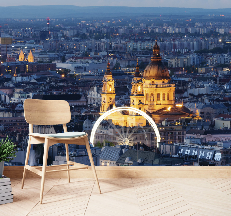 Fototapeter städer och länder historiska budapest natt景 - Tenstickers