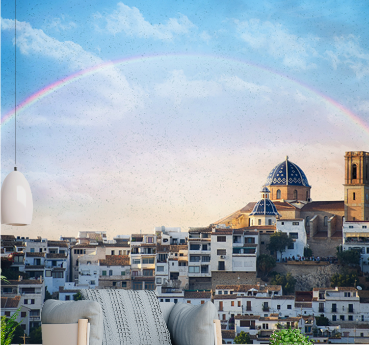 Fototapeter städer och länder kuststadens arkitektur - Tenstickers