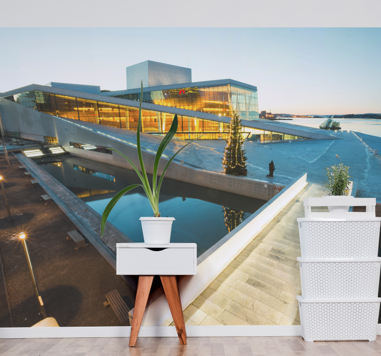 Fototapeter städer och länder modern arkitektonisk underverk - Tenstickers