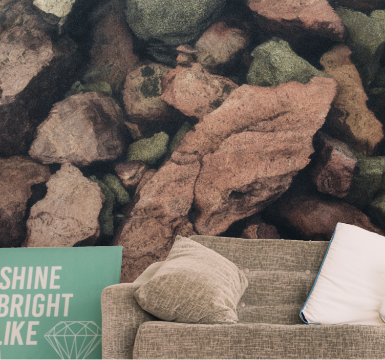 Fototapeter sten rocky texturmönster - Tenstickers