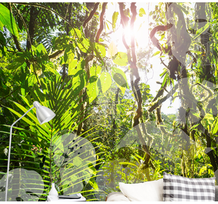 Frodig grönska tillflyktsort Fototapeter Natur - Tenstickers