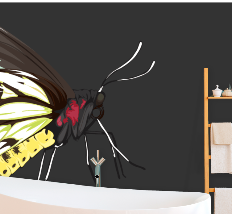 Gul fjäril design Övriga fototapeter - Tenstickers