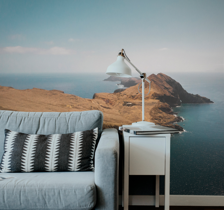 Kustnära bergsutsikt Fototapeter Landskap - Tenstickers