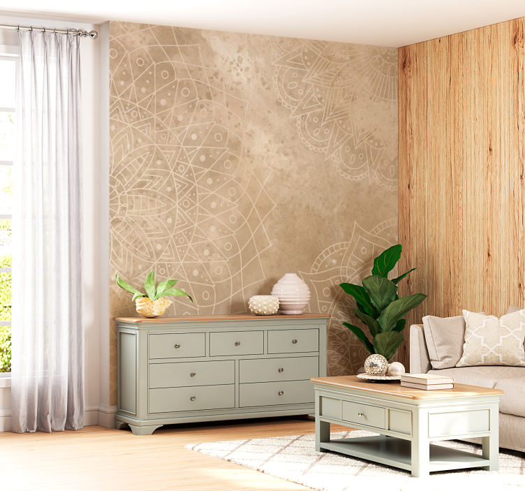 Mandalas vintage Fototapeter Salong - Tenstickers