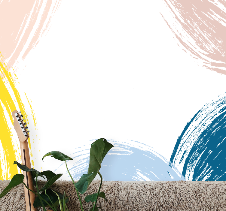 Minimalistiska buskdrag Fototapeter abstrakt - Tenstickers