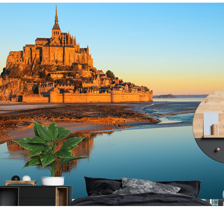 Mont saint michel Fototapeter Övriga städer och länder - Tenstickers