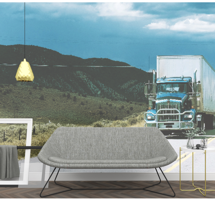 Motorer på motorvägen Fototapeter Fordon - Tenstickers