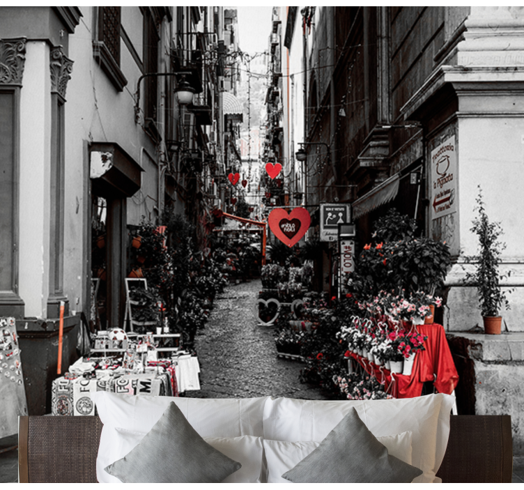 fototapeta i storstaden i neapel - Tenstickers