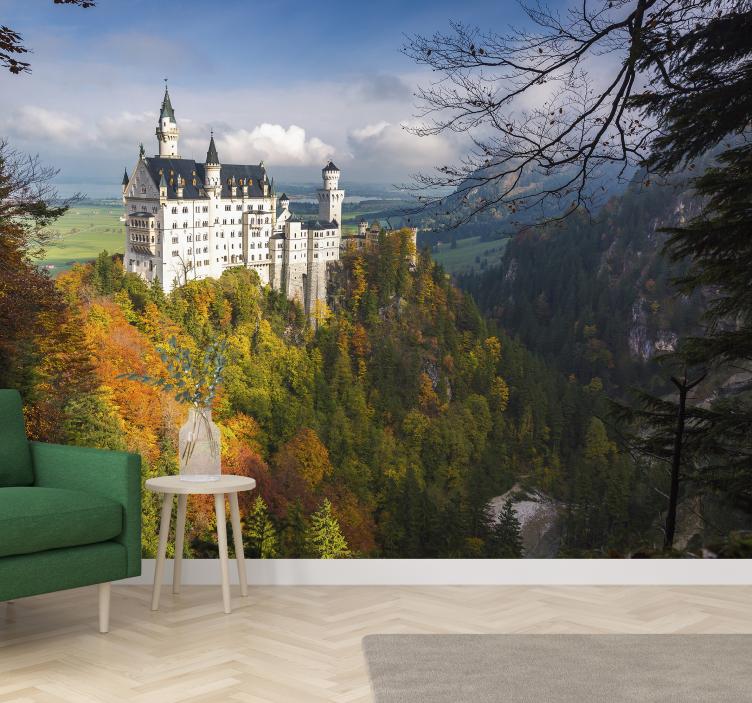 Neuschwanstein slott fototapet - Tenstickers