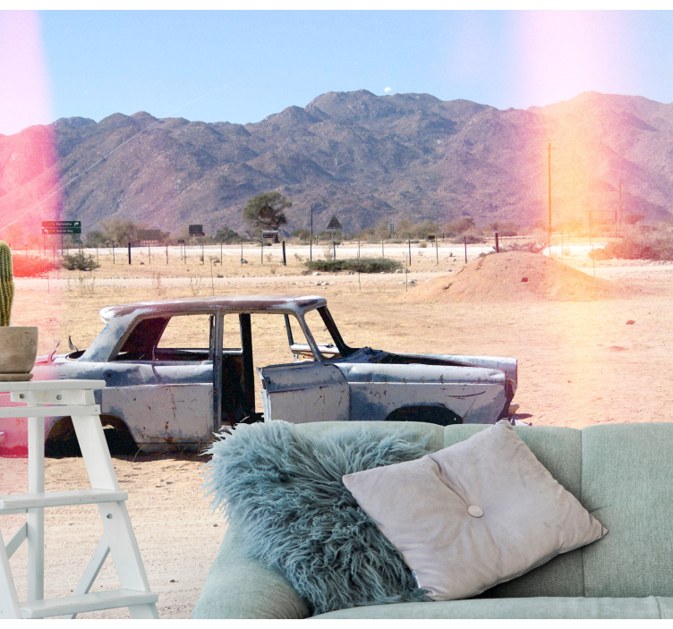 övergiven klassisk bil Fototapeter Fordon - Tenstickers