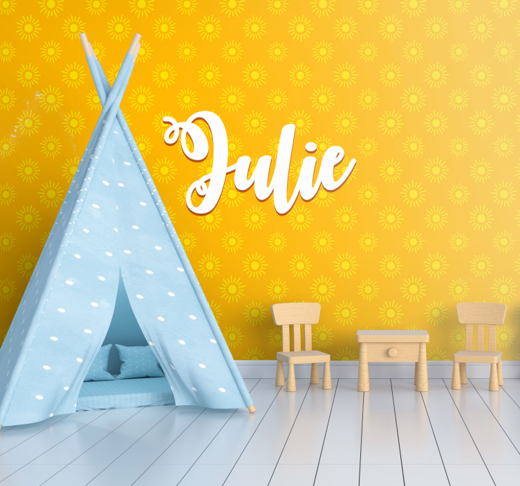 Solrosmönster bakgrund Fototapeter Barnens - Tenstickers