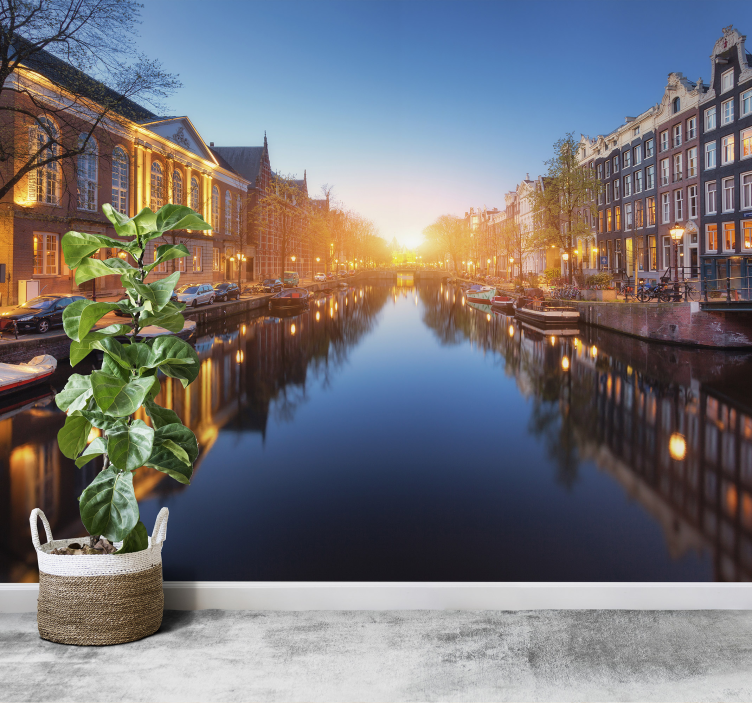 Stadsfototapet amsterdam - Tenstickers