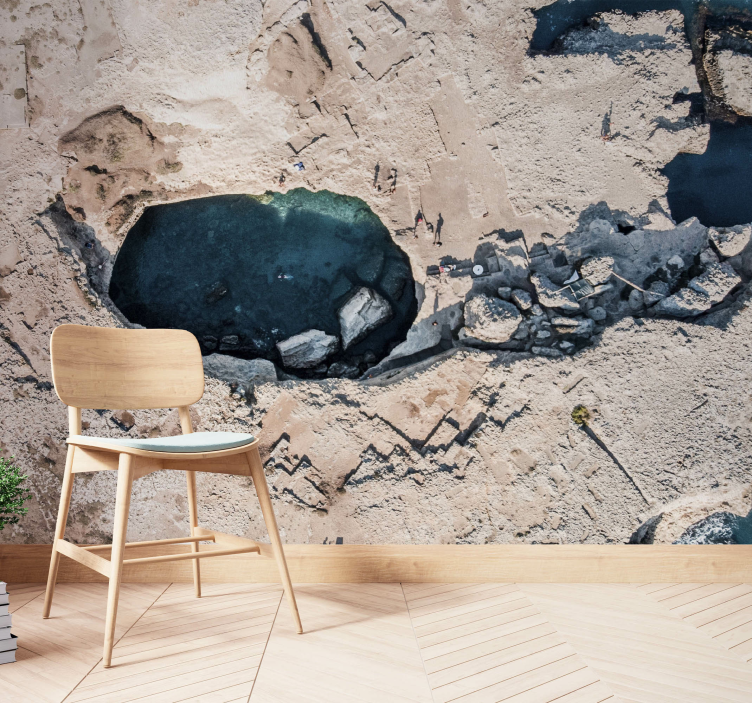 Stenig havspool Fototapeter Natur - Tenstickers