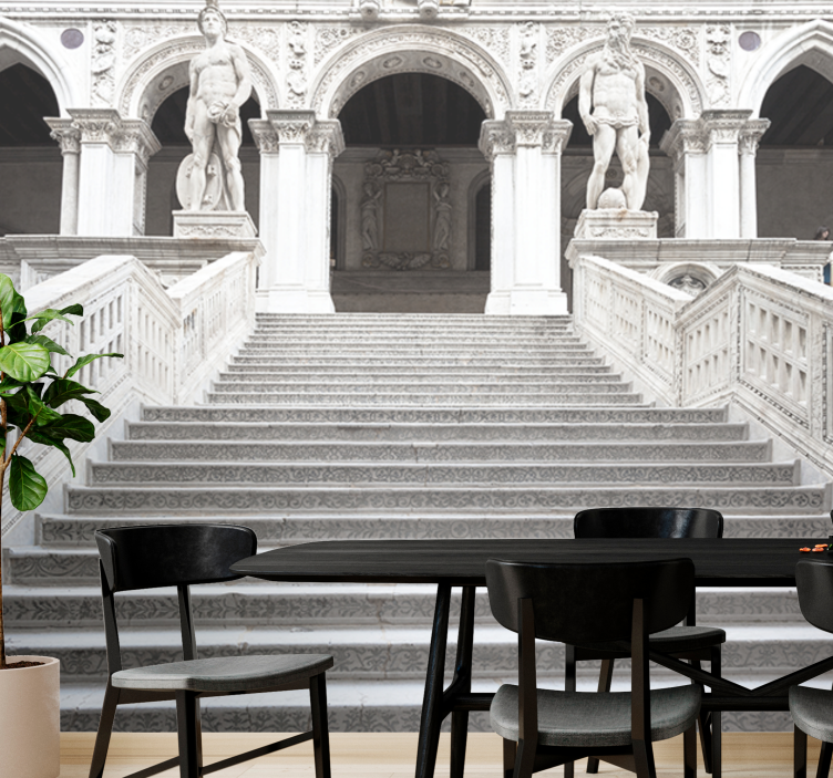 Trappa illusion arkitektur 3d fototapeta - Tenstickers