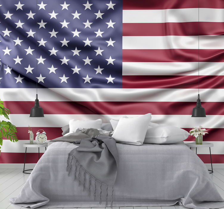 Usa flagga fototapet - Tenstickers