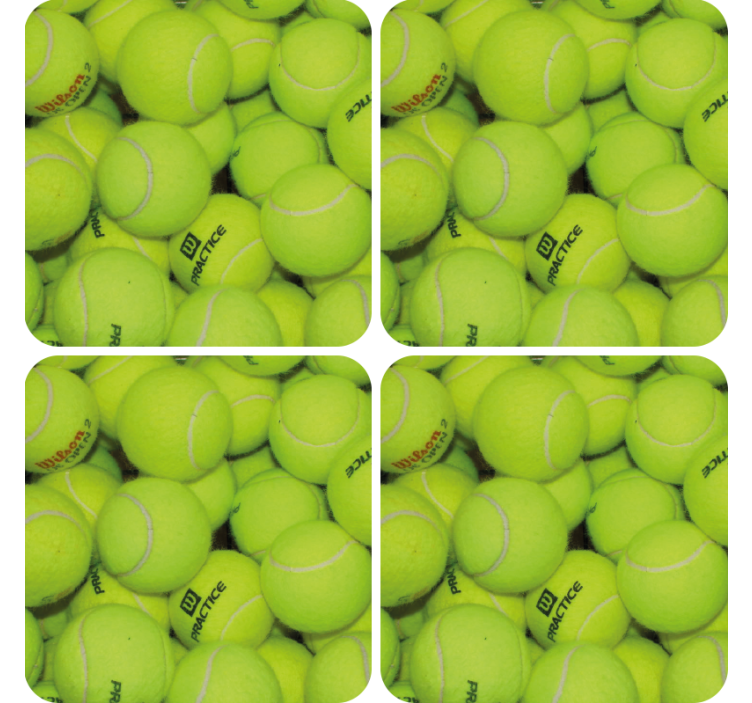 Fantastisk tennisbollar glasunderlägg - Tenstickers